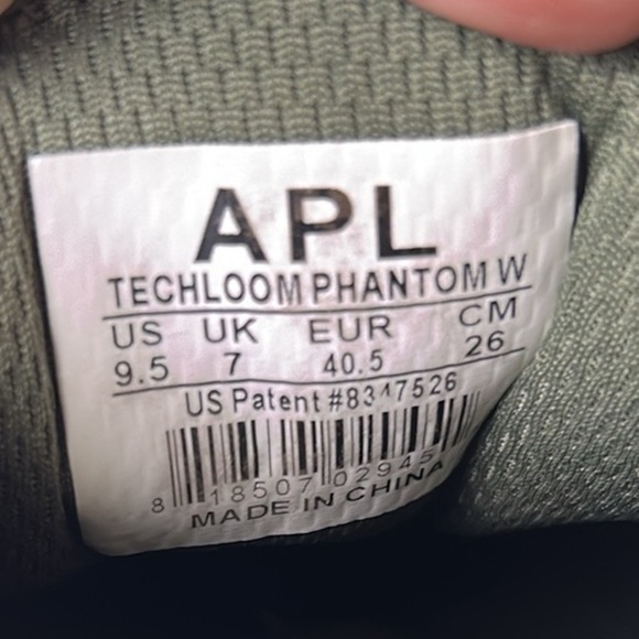 APL Techloom Phantom sneakers green white athletic running comfort Size 9.5 - Picture 8 of 11